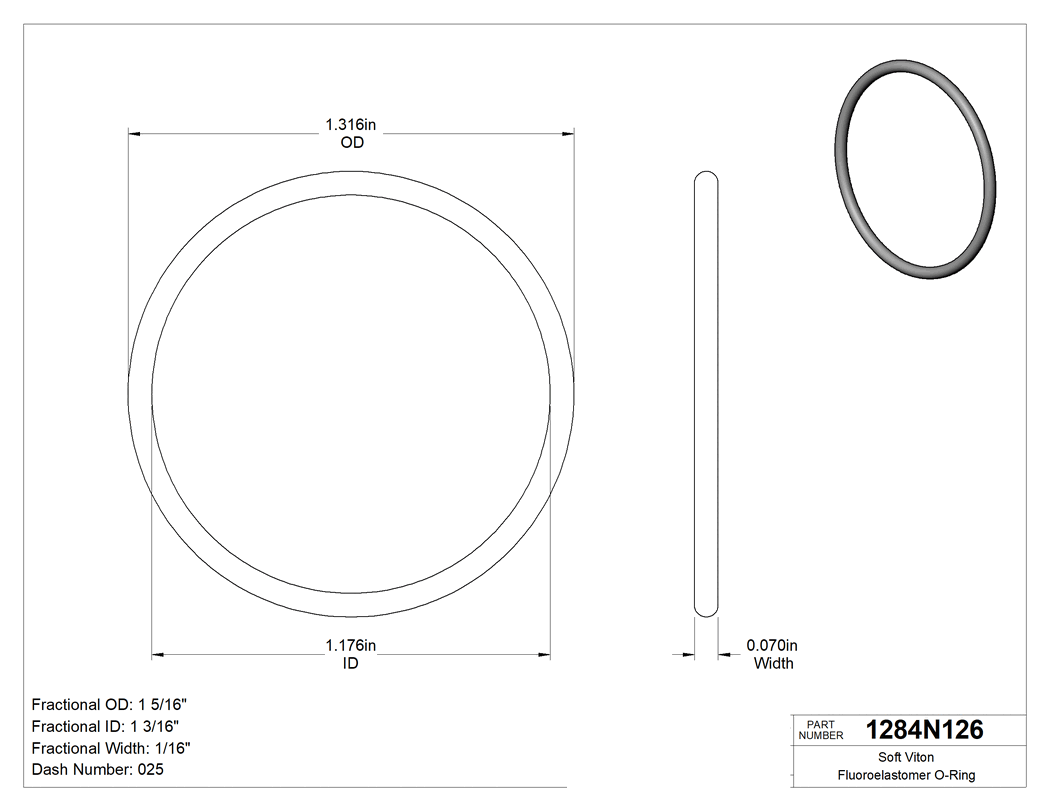 Technical drawing - 1284N126